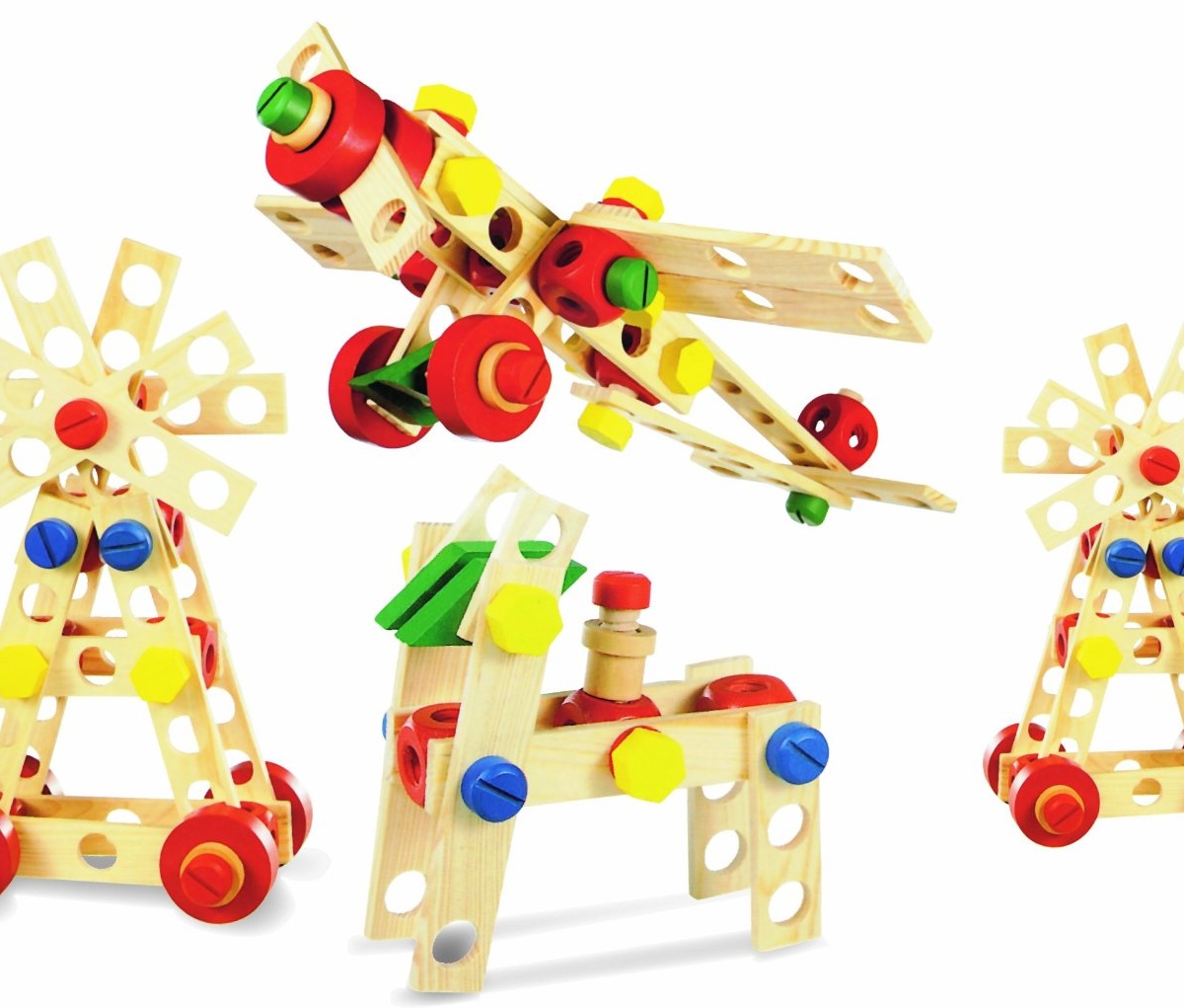 Puidust konstruktor 77 osa Legnoland