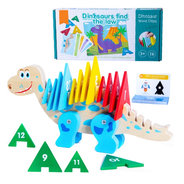 MalPlay puidust dinosauruse pusle image 1