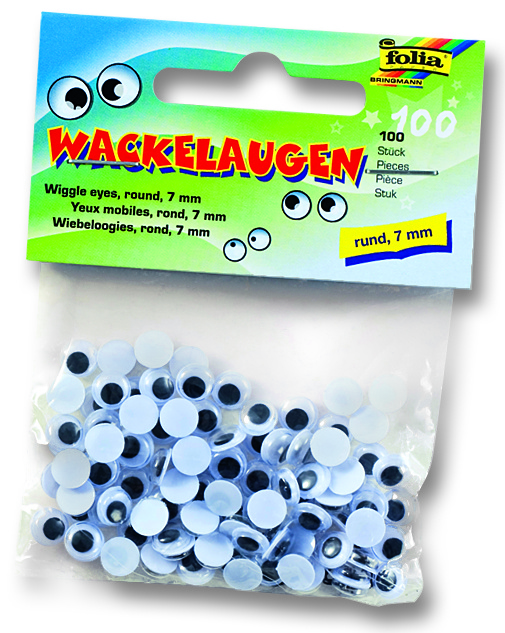 Liikuvad silmad Ø 7mm 100 tk/pk