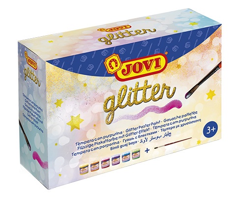 Guaššvärvide komplekt JOVI 6 * 55 ml sädelevad