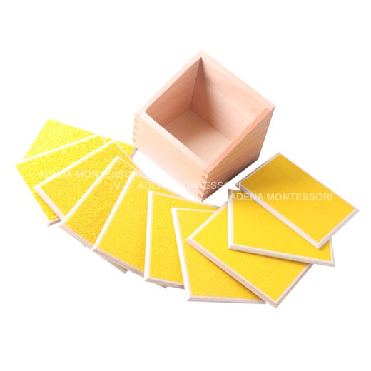 Montessori puutetaju  tahvlite komplekt karbis image 2