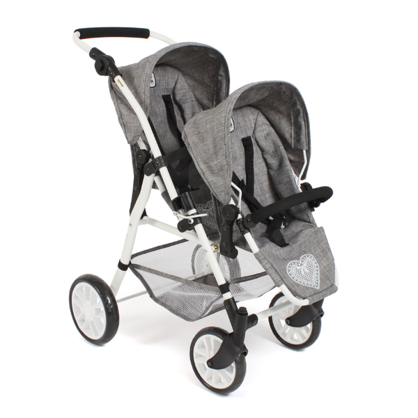 Kaksikute käru Tandem tumehall