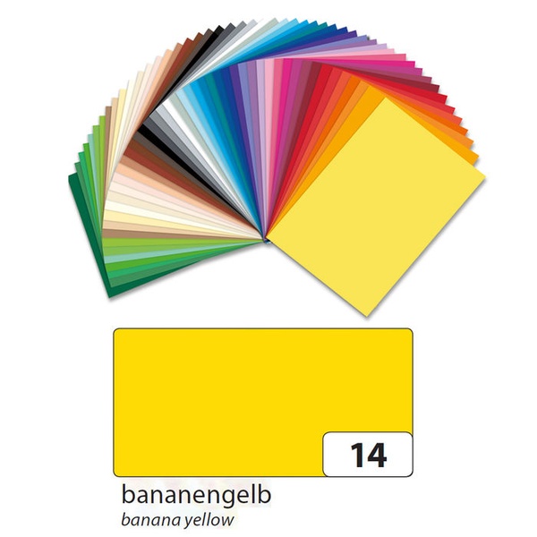 Värviline kartong A4 180g/m2, 100 L   banaanikollane