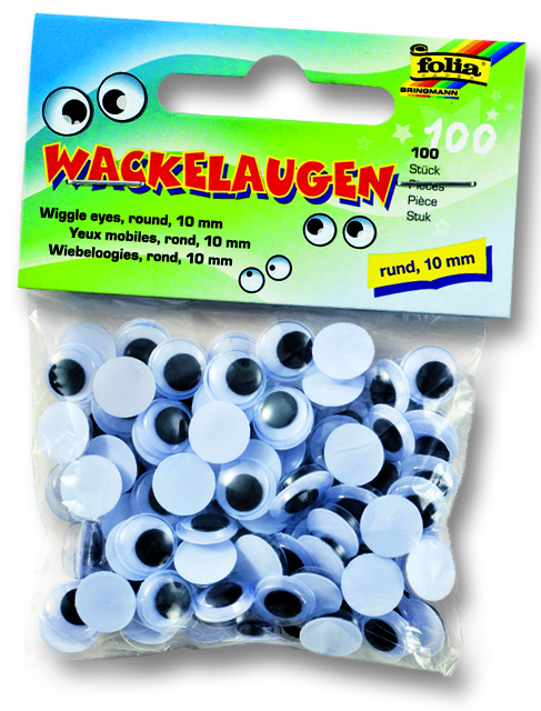 Liikuvad silmad Ø 10mm 100 tk/pk