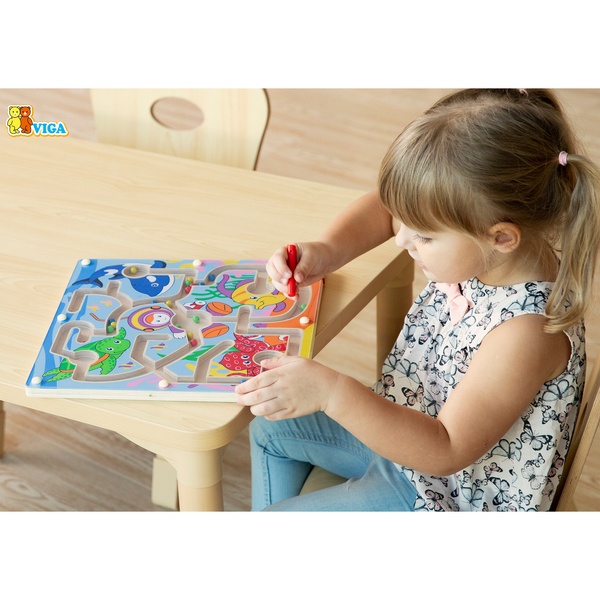 Viga Toys puidust magnetiline labürint image 4