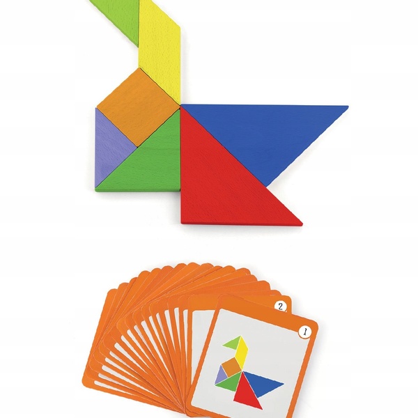 Viga Toys puidust magnetiline tangram 35 osa image 2