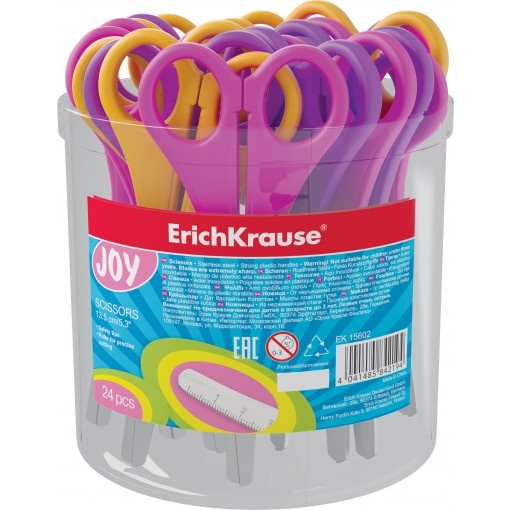 Käärid lastele JOY 13 cm, ümara otsaga