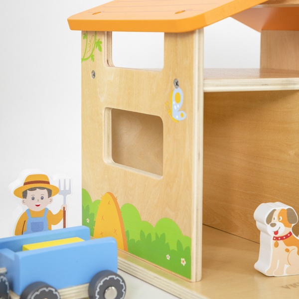 Viga Toys puidust talumäng lastele image 3