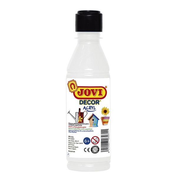 Akrüülvärv JOVIDECOR 250 ml valge