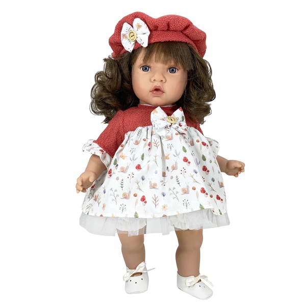 NINES nukk SUSETTE tumedate juustega 45 cm
