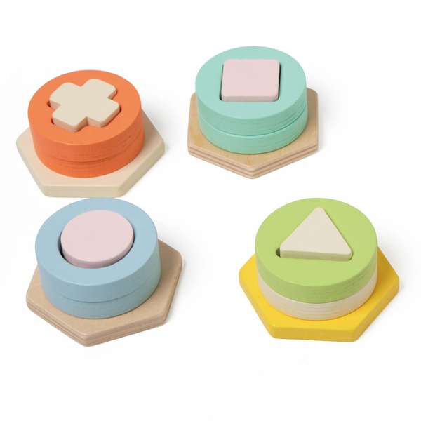 Classic World Montessori kujundite ja värvide sorteerimismäng image 5