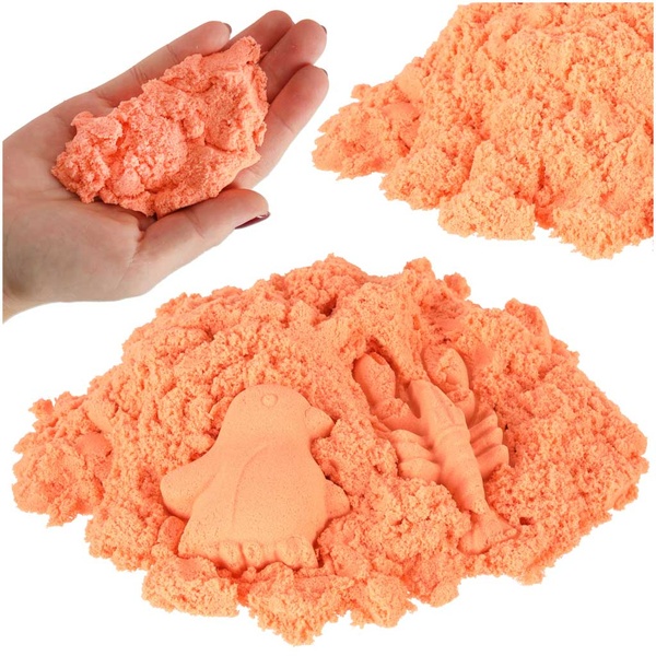 Kineetiline liiv lastele oranž 1 kg
