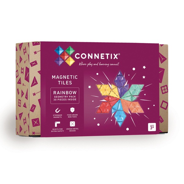 Magnetklotsid  Connetix 30 Piece Geometry Pack