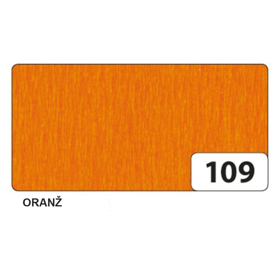 Krepp-paber FOLIA oranž 250x50 cm