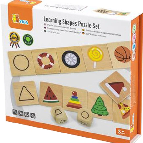 Viga Toys puidust mäng: "Õpime kujundeid" image 2