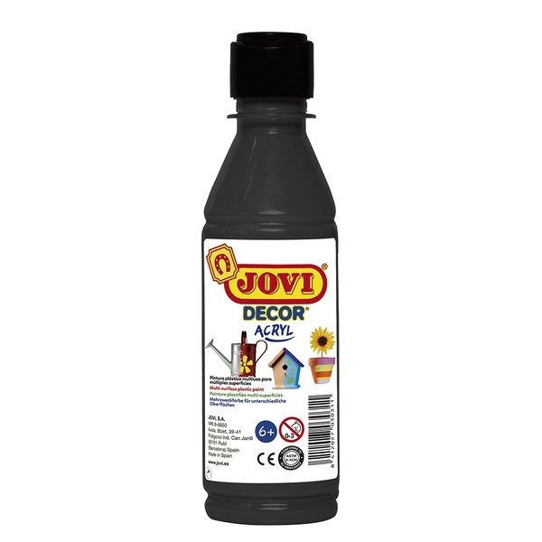 Akrüülvärv JOVIDECOR 250 ml must