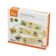 Viga Toys puidust sobitusmäng "Ametid ja tööriistad" image 3