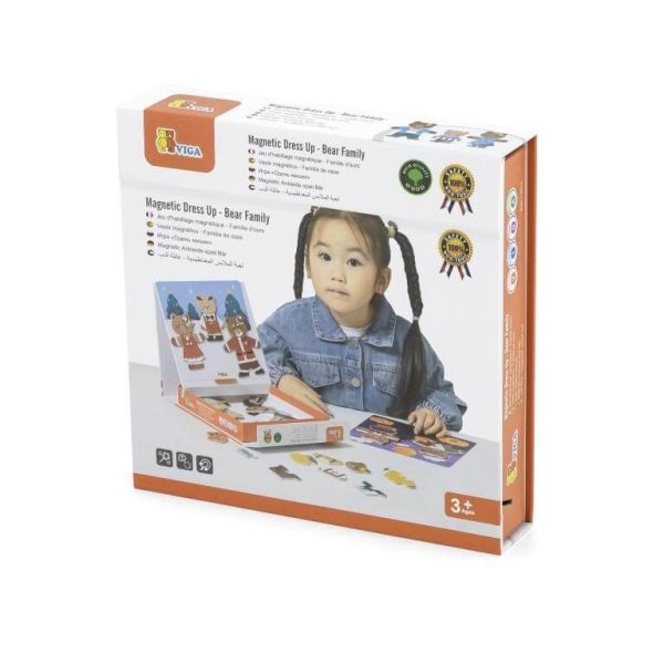 Viga Toys Puidust karupere riietamise mäng image 3