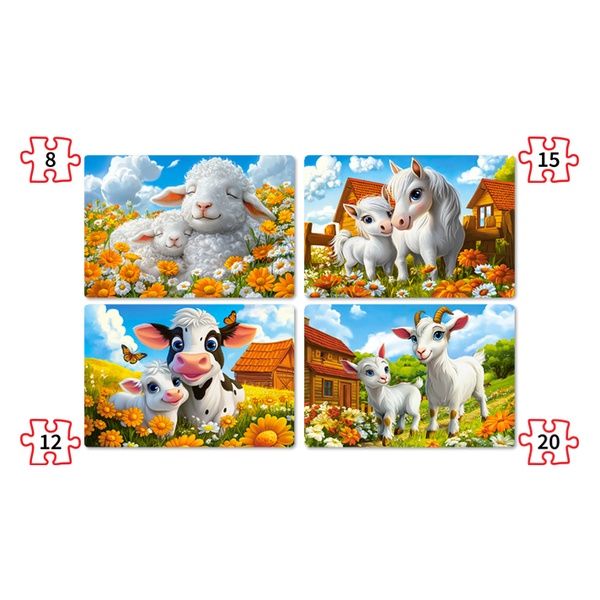 Pusle 4 ühes - "Armsad loomad" 8-12-15-20 image 2