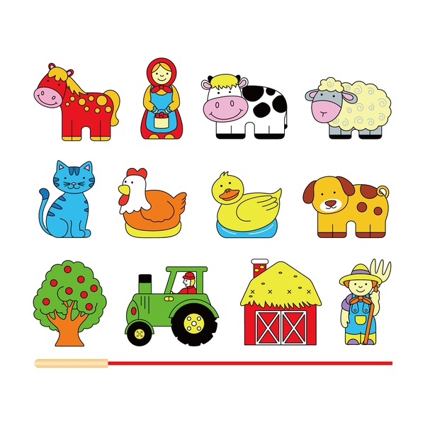 Viga Toys lükitavad talukujundid image 2