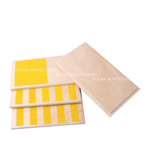 Montessori puutetaju sile-kare tahvlid karbis image 3