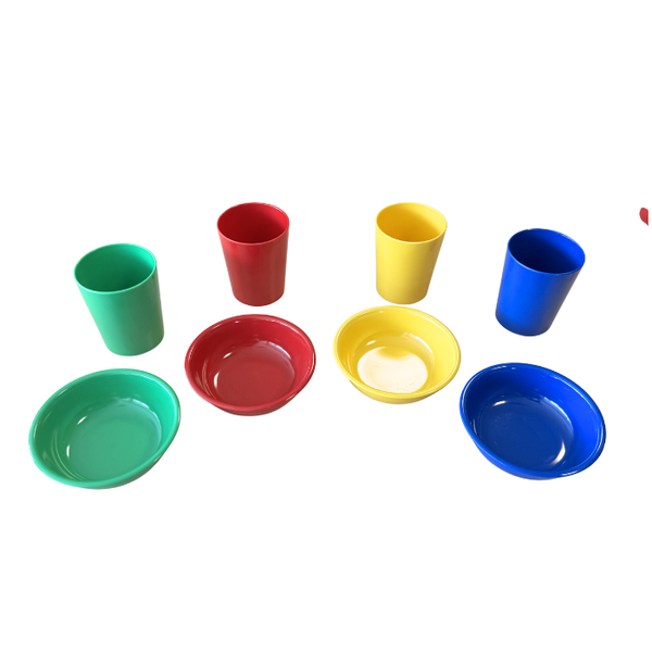 Laste nõude komplekt VÄRVILINE