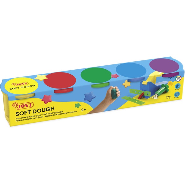 Pehme plastiliin JOVI Blandiver 5 värvi*110 g                         