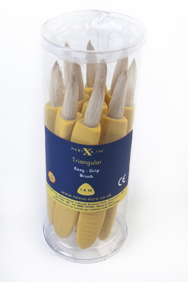 Nexuse kolmnurkne pintsel Jumbo M kollane