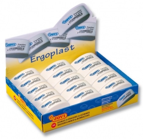 Kustutuskumm JOVI Ergoplast 50x23x18mm valge