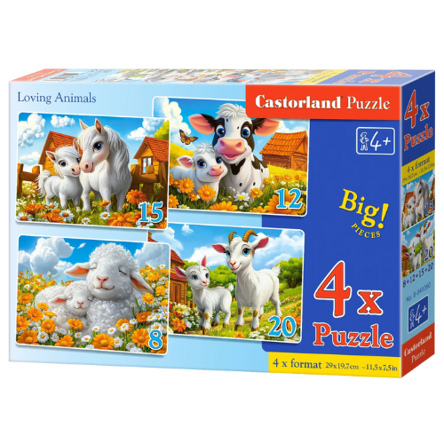 Pusle 4 ühes - "Armsad loomad" 8-12-15-20