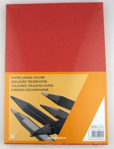 Värviline paber A4  punane