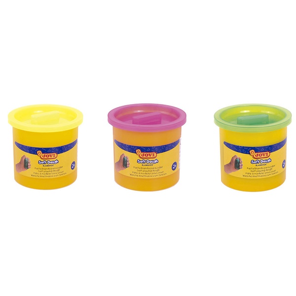 Pehme plastiliin JOVI Blandiver 3 värvi*110 g neoon image 2