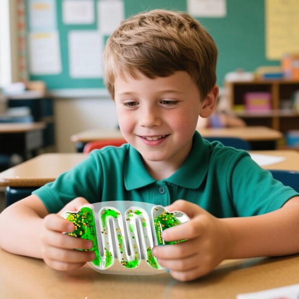 Sensoorne vedelikuga täidetud mänguasi roheline image 3