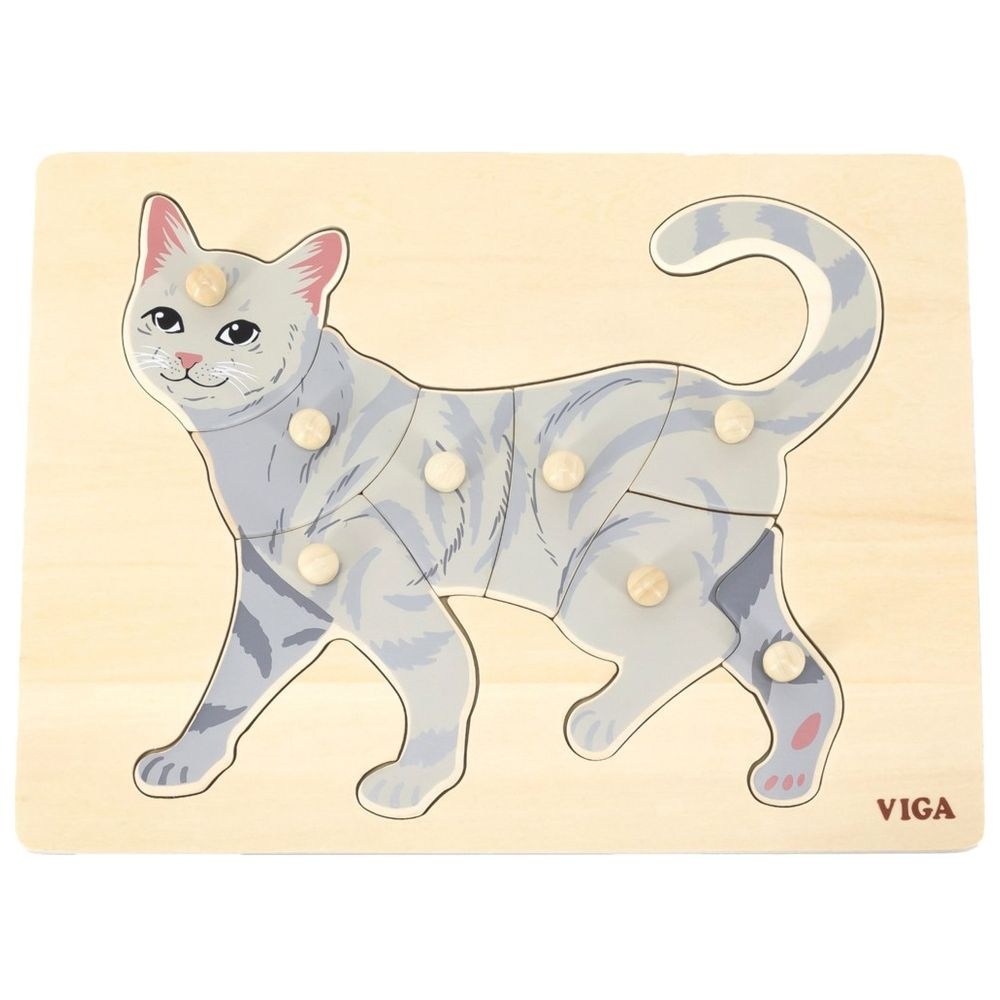 Viga Toys Puidust Montessori nupupusle KASS