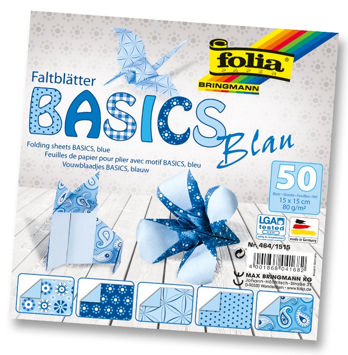 Voltimispaber Basics SININE 15*15cm 50L