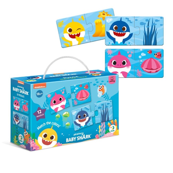 Kaheosaline pusle " Baby Shark" - sobita värve image 1
