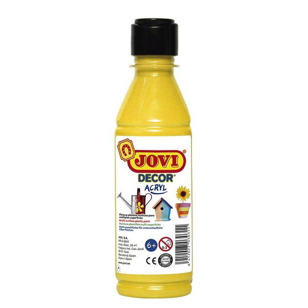 Akrüülvärv JOVIDECOR 250 ml kollane
