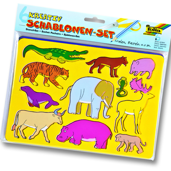 Šabloonid 6 tk/pk Loomad image 1