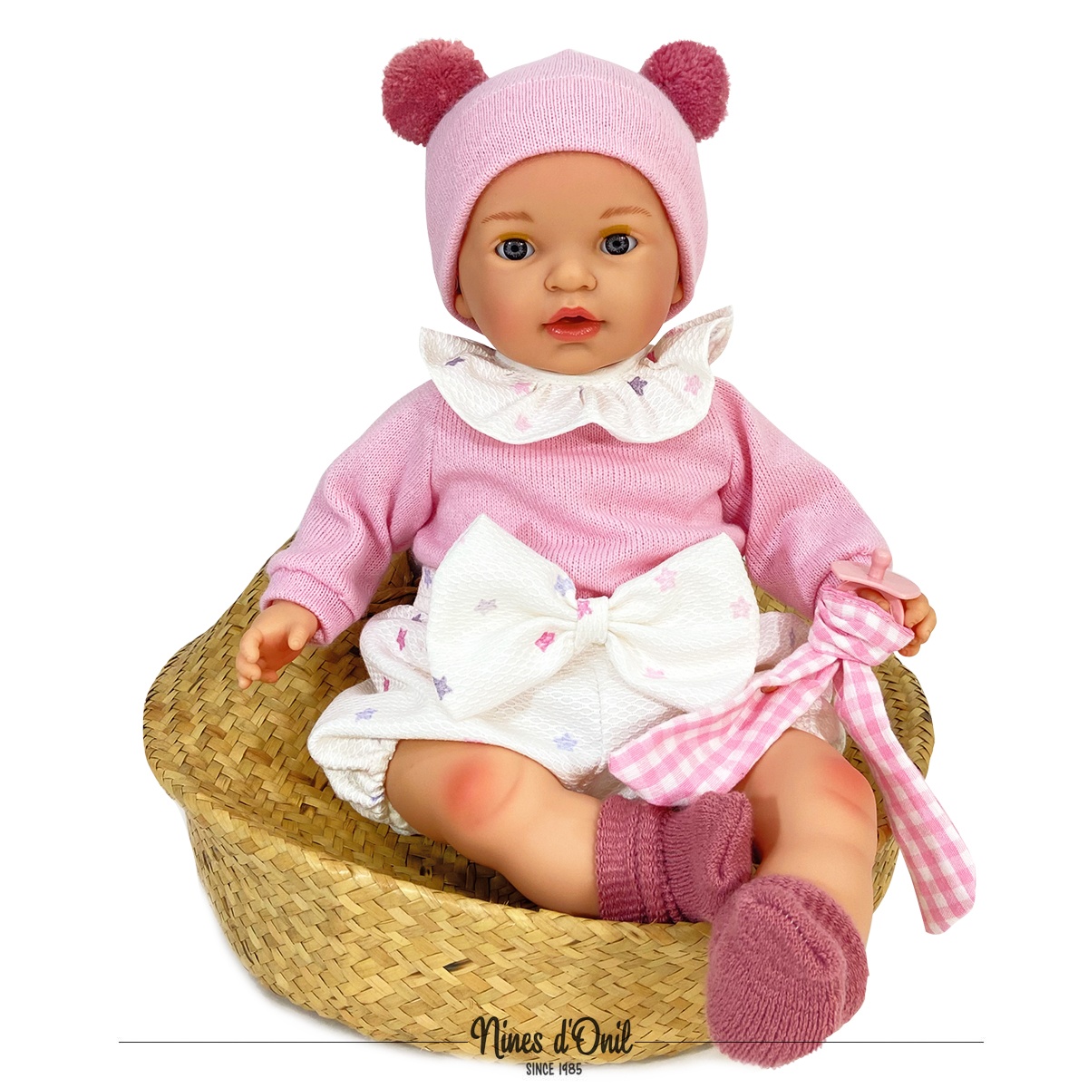 NINES Nukk NOA 45 cm, roosa