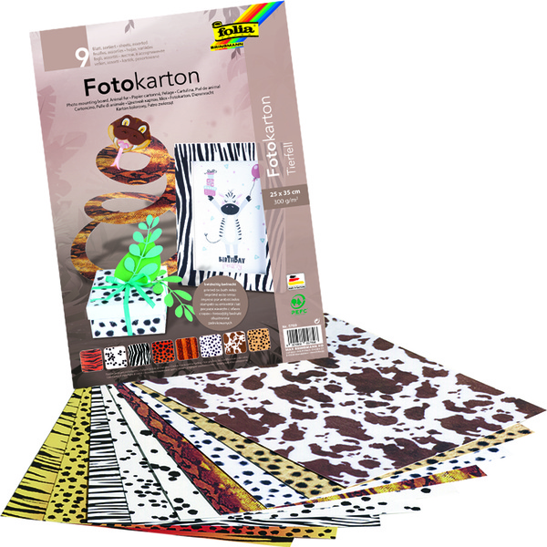 Motiivkartong Loomamustrid 23x35cm 9L/pk