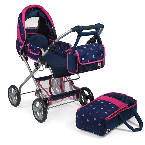 Nukuvanker CHIC Bambina sinine tärnidega image 2