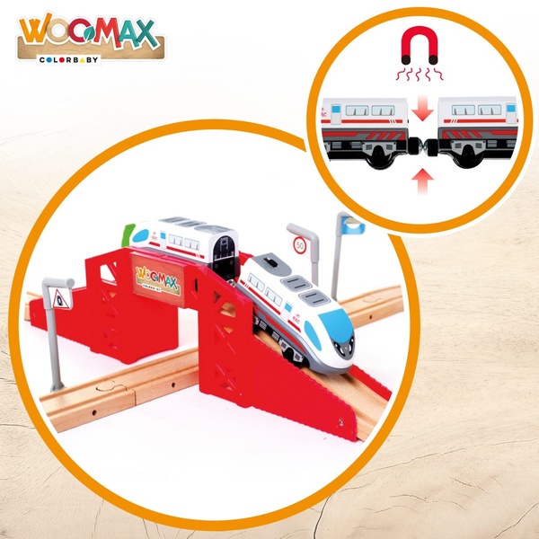 Puidust rongirada 50 osa WOOMAX image 3