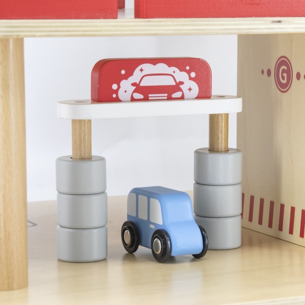 Viga Toys puidust parkimismaja image 4