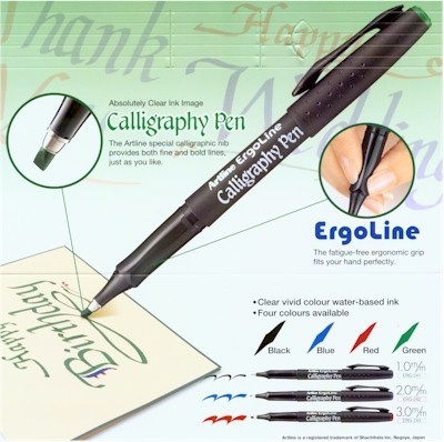 Kalligraafiline pliiats must Artline Ergoline