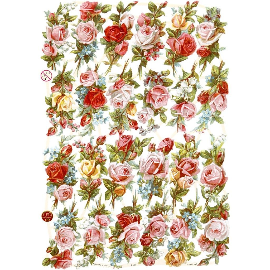 Vintage Die-Cuts 16,5x23,5 cm/ 3 lehte ROOSID II