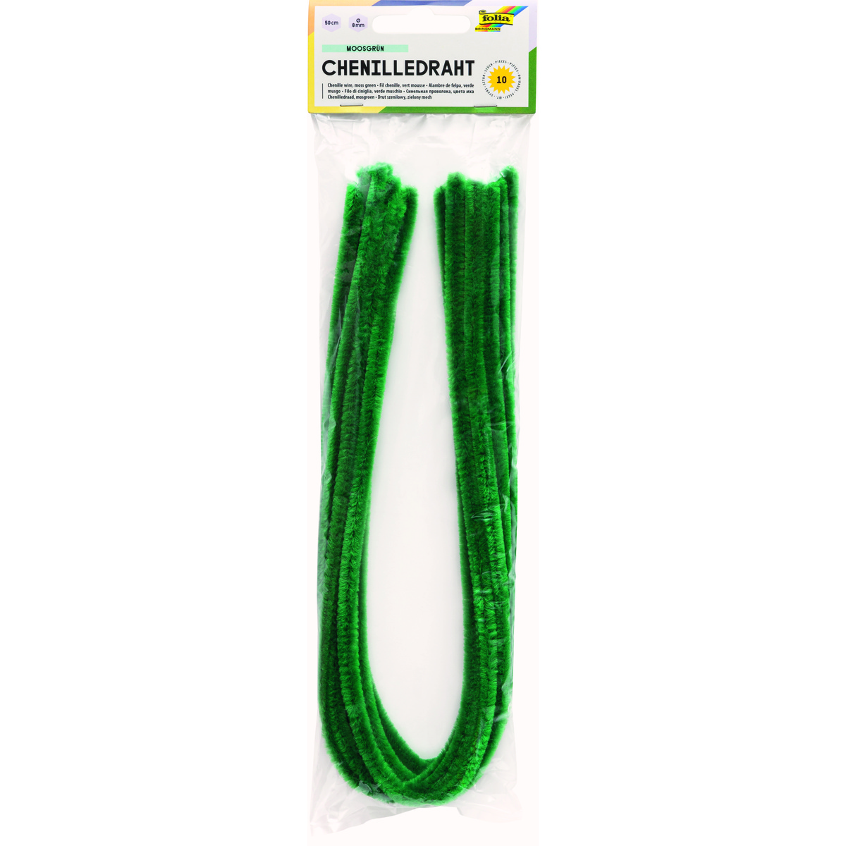 Karvatraadid 50cm x Q8mm 10 tk  roheline