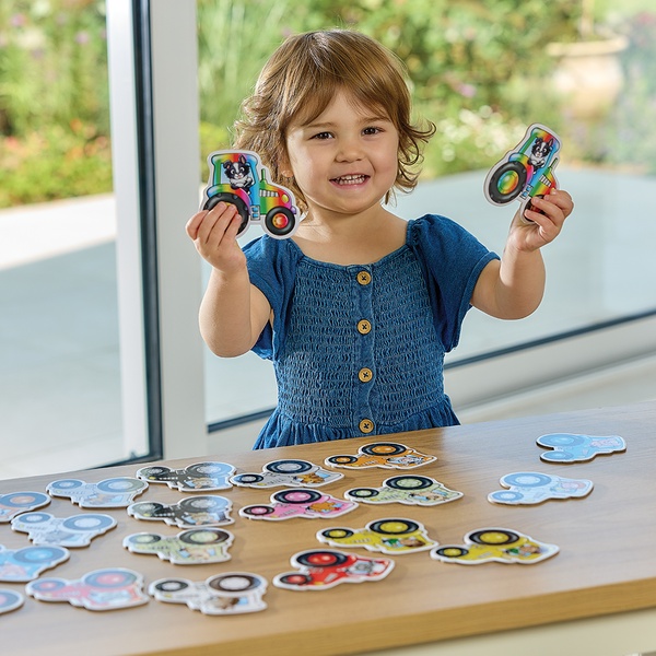 Lauamäng: Leia paarid - värvilised traktorid image 4