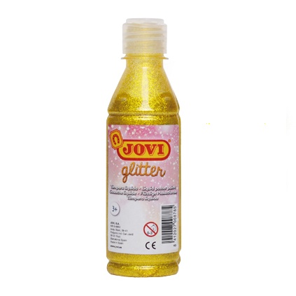 Guašš JOVI glitter 250 ml kollane