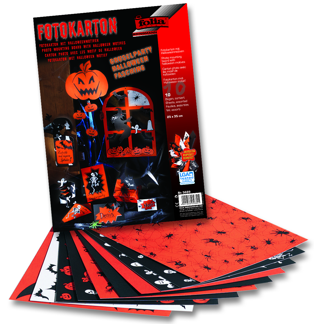 Kartong Halloveen 23x35cm 8L/pk