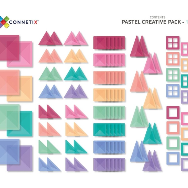 Magnetklotsid  Connetix 120tk Pastel Creative Pack image 2